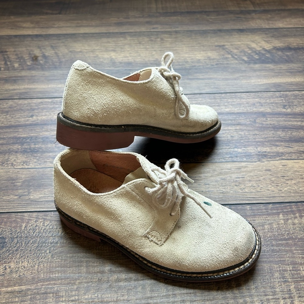 J Crew •crewcuts• Little Boys Suede Lace Up Dress Shoes Size 10
